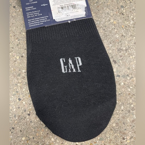 NWT 5 Pairs Gap No Show Shoe Liner Socks men’s size 6-12 black - Picture 5 of 6
